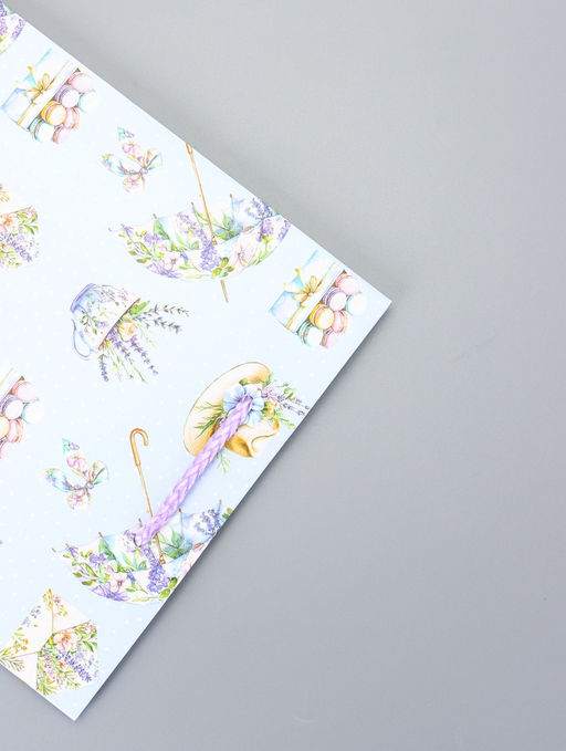 Цена за 2 шт. Пакет подарочный ламинированный Зонтик 18?22.3?10 см