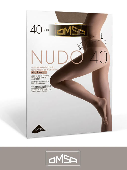 (Omsa) Nudo 40 V/B (чз) caramello  фото 2