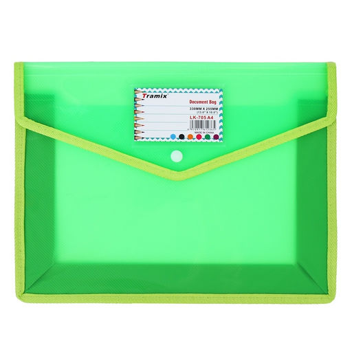 Папка-конверт на кнопке А4, 500 мкр, с расширением, горизонтальная, карман для визиток, МИКС - Simaland фото 7