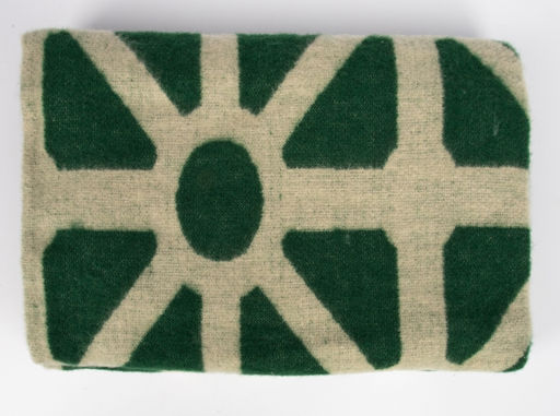 Одеяло п/шерсть 30% 190*200 "Витраж" пл 420 зеленый (Россия)