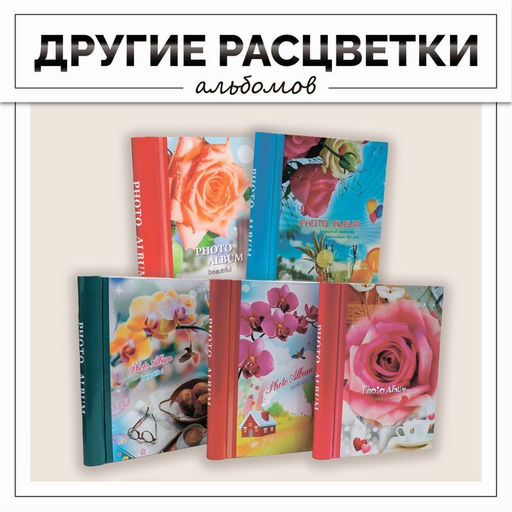 Фотоальбом магнитный на 20 листов Декор, 19.5?25?2 см, МИКС