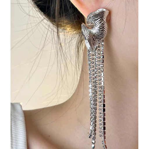 Серьги длинные на гвоздиках арт. 13 3859 (id 277285) - Rada фото 3