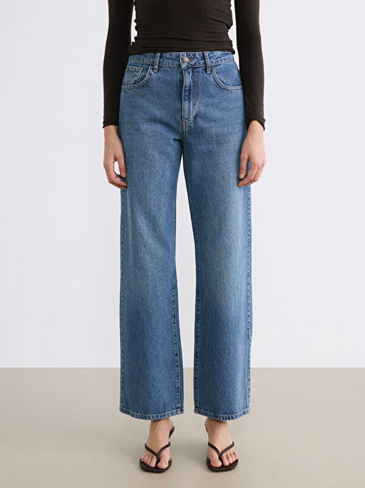 Baggy Fit Kad?n Jean Pantolon