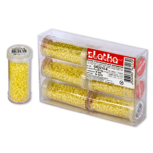 Бисер Zlatka в тубе GR 11/0 (0101-0121A) 6 х 20 г СК/Распродажа  фото 3