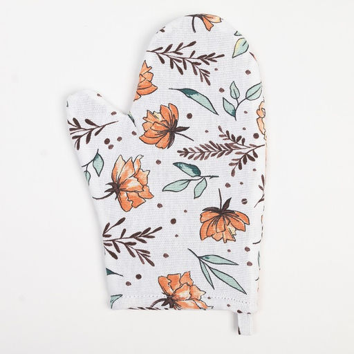 Набор кухонный Доляна Oleander: варежка 20?27 см, прихватка 19?19 см, 100% хлопок