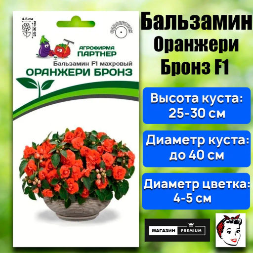 Бальзамин Уоллера махровый Оранжери Бронз - Партнер фото 2
