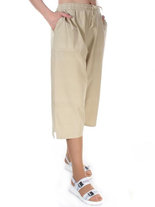 Y-16 LT.BEIGE Капри женские A&Q