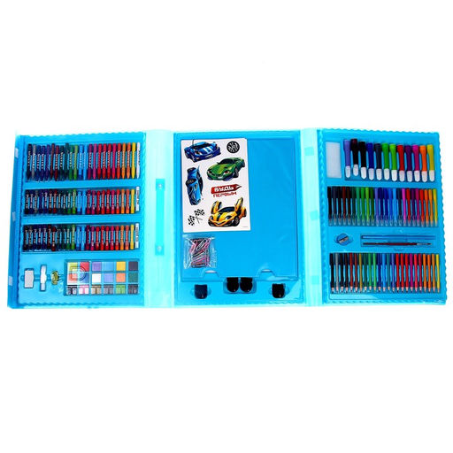Набор для творчества Крутые тачки, с мольбертом, 208 предметов - Школа талантов фото 3