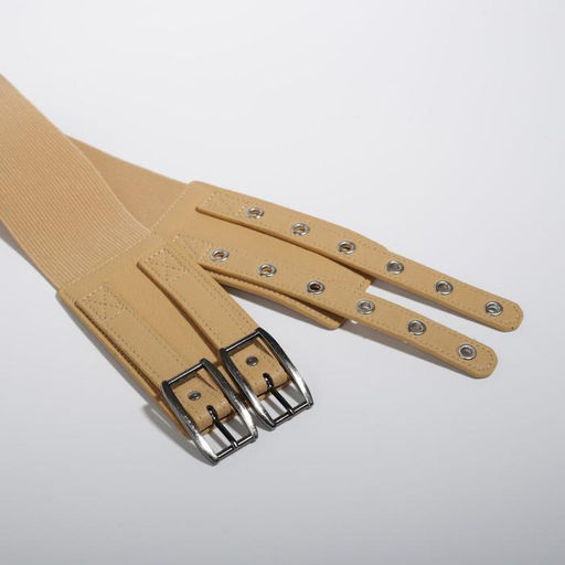 Ремень женский, ширина 6.8 см, пряжка металл, люверсы, цвет бежевый - Simaland фото 2