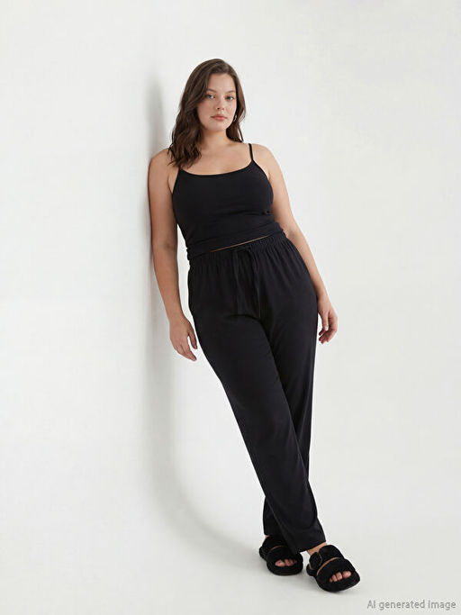 Beli Lastikli Kad?n Pijama Alt