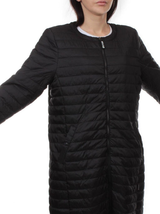 K-528 BLACK Куртка демисезонная стеганая женская (70 гр. холлофайбер) - Fashion фото 2