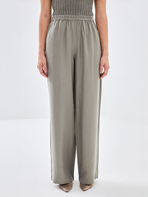 Beli Lastikli Loose Fit Kad?n Pantolon
