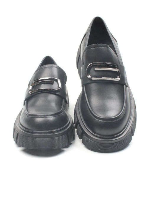 03-C1821-1 BLACK Лоферы женские (натуральная кожа)