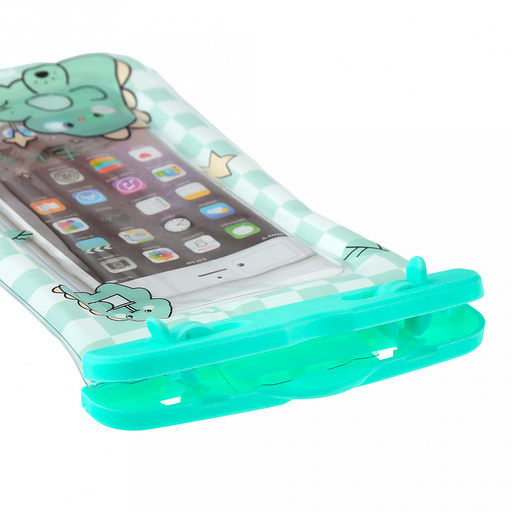 Чехол-сумка для телефона Дино, водонепроницаемый, со шнурком на шею, 11,5х21см, ПВХ/пластик, в п/э - Домашняя мода фото 4