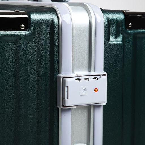 Чемодан средний 24, отдел на молнии, 2 кодовых замка, 4 колеса, крючок, цвет зелёный - Simaland фото 5