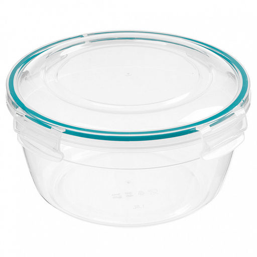 Контейнер для продуктов герметичный круглый 0,86л с замками (бесцветный) 221161418/02