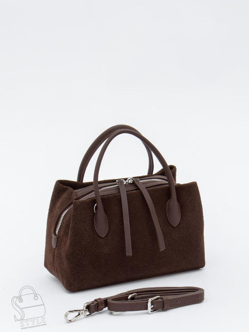 Сумка женская кожаная 7607PE coffee Polina&Eiterou