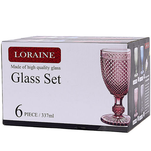 60434 Набор бокалов 340 мл 6 шт розовый LR (х4) - Mayer&boch фото 4