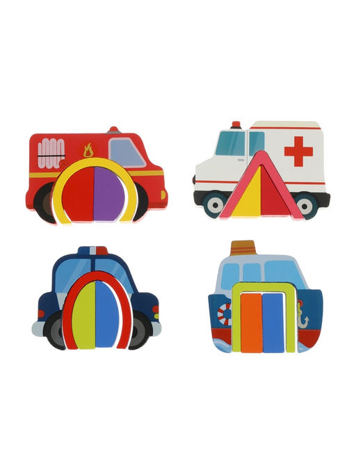 Головоломка рамка - вкладыш «Транспорт», 16 деталей