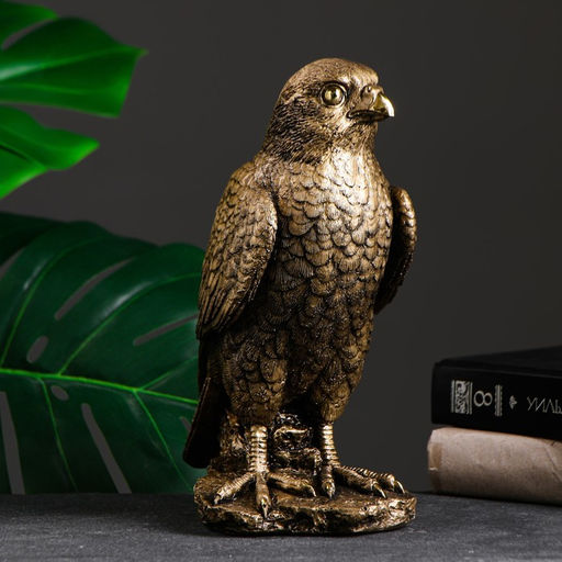 Фигура полистоун «Ястреб», под бронзу, 25×17×12 см