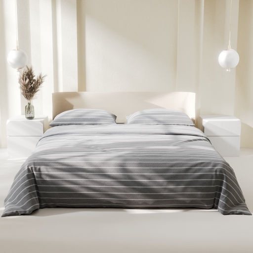 Постельное бельё Этель 2 сп Gray stripes 175х215см,200х220см,70х70см-2 шт, 100% хлопок, поплин  фото 3