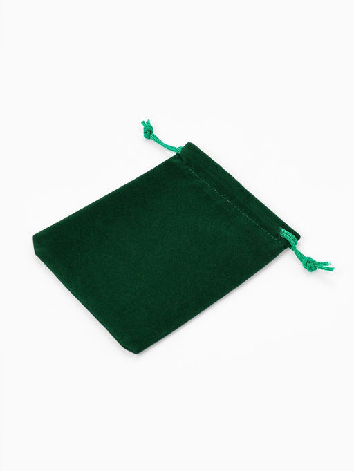 Набор мешочков бархатных 50 шт. 10×12×0.1 см, зелёный