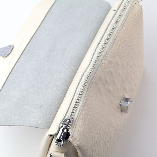 Женская кожаная сумка J005-220 Беж - Sergio valentini фото 5