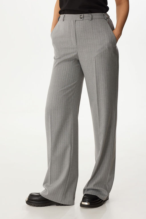 Брюки ELady 4304 светло-серый, полоска фото 4