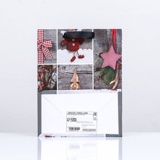 Пакет ламинированный Ёлочные игрушки 18 х 23 х 10 - Simaland фото 2
