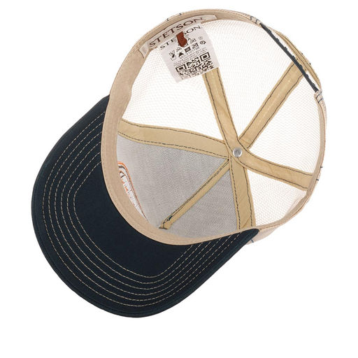 Бейсболка STETSON арт. 7751196 TRUCKER CAP CHROME (синий / оливковый)  фото 3