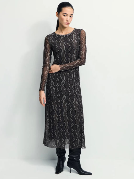 Платье миди с принтом / Zarina