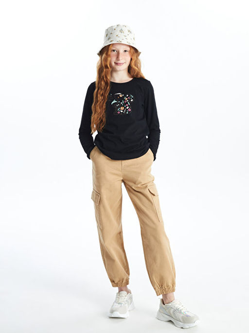 Beli Lastikli K?z ?ocuk Kargo Jogger Pantolon - Waikiki фото 3