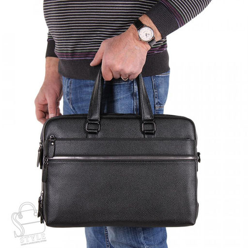 Портфель мужской 8193-8S black S-Style  фото 2