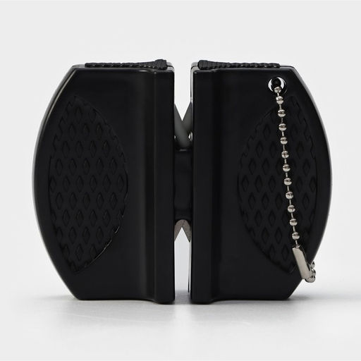 Заточка для ножей Доляна, 7.5×6×2.5 см, с 2 отделениями для стальных и керамических ножей, МИКС