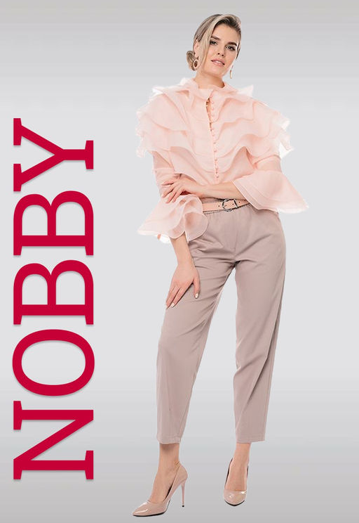 NOBBY, Женские брюки 69-212/4 (темный беж) фото 12