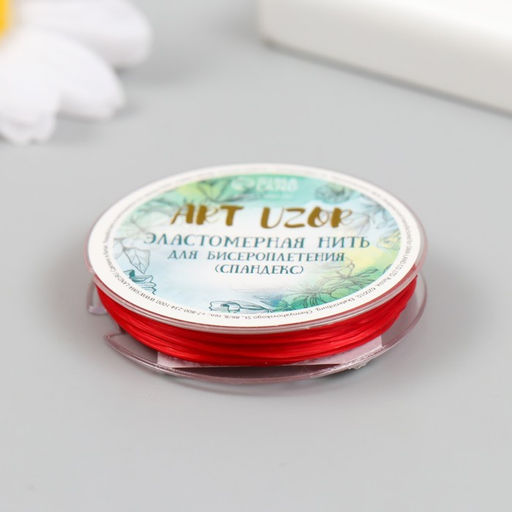 Тесьма декоративная резинка Круглая намотка 10 метров ширина 3 мм МИКС - Арт узор фото 3