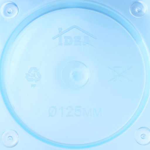 Цена за 2 шт. Горшок для орхидей с поддоном IDEA «Деко», 1.2 л, пластиковый, голубой