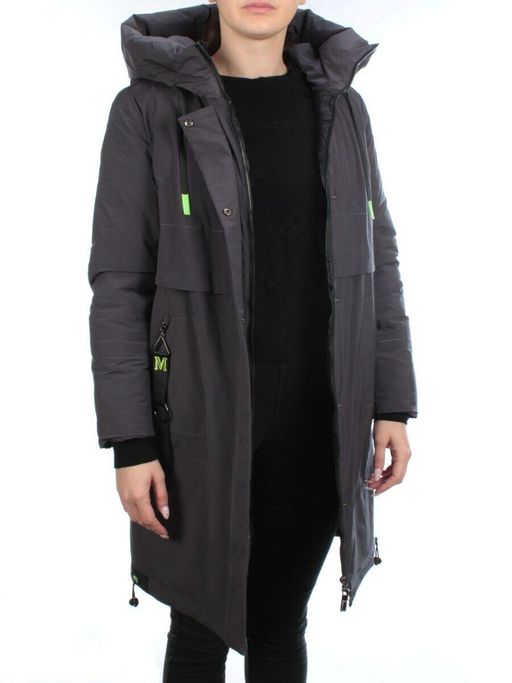 21-963 DK. GRAY Куртка зимняя женская (200 гр. холлофайбер)