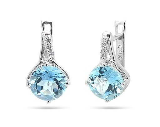 Серьги из серебра топаз, Жюли