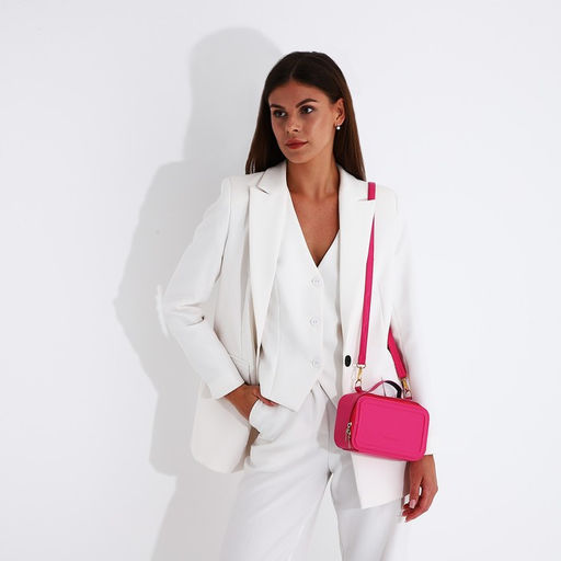 Сумка кросс-боди на молнии, цвет розовый - Simaland фото 10