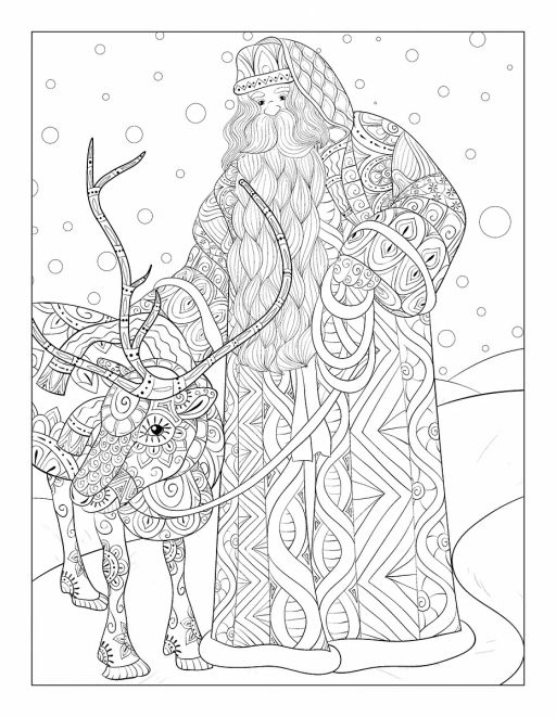 Новогодняя раскраска