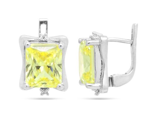 Серьги из серебра крайола циркон, Фернанд