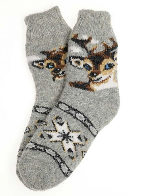 Носки детские "Оленёнок и орнамент" 6713-1