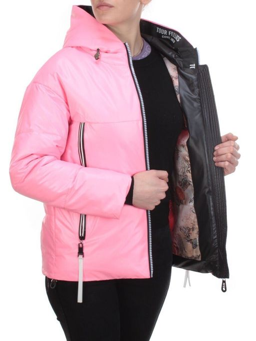 8278 PINK Куртка демисезонная женская BAOFANI (100 гр. синтепон) - Fashion фото 8