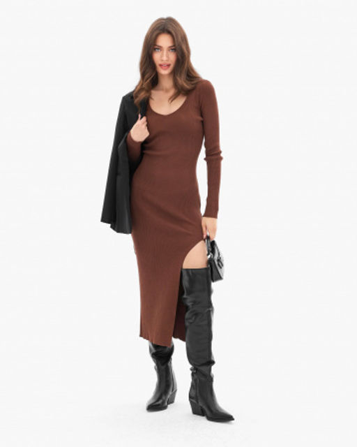 Платье Сьюзен (коричневый) - Nadi bordo фото 7