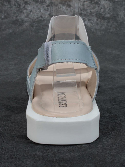 08-PED77-4 BLUE/GRAY Босоножки женские (натуральная кожа) - No name фото 11