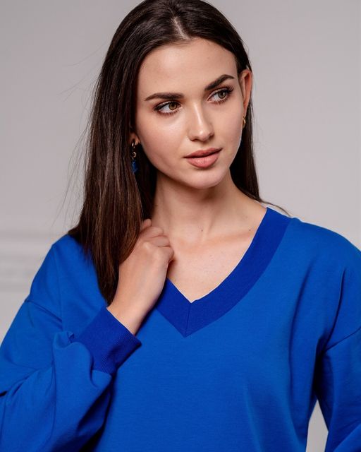 Свитшот Футер 2-х нитка с V-образным вырезом - Sahar art lab фото 4