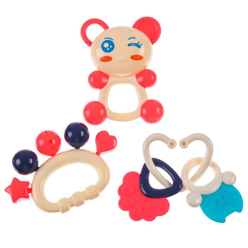 Набор погремушек - прорезывателей Крошка Я «Растем вместе», 8 шт., МИКС