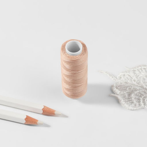 Цена за 3 шт. Нитки вощёные, кручёные, круглые, 300D/3, 0.35 мм, 60±2 м, бежевые