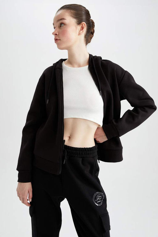 DeFactoFit Толстовка Oversize с капюшоном на молнии  фото 6